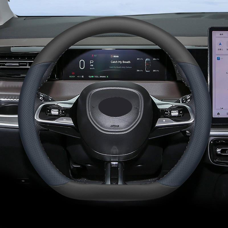 Car Auto Steering Wheel Cover Wrap for GAC Trumpchi E8 E8pro Max 2026 2026 D Type on Steering-Wheel