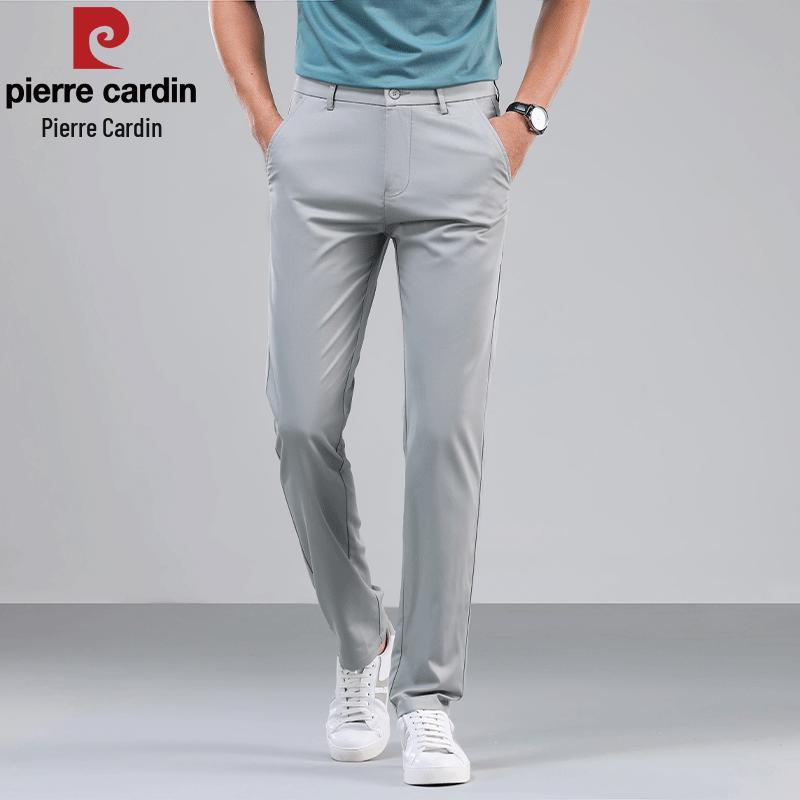 Pierre Cardin Men's Summer Cooling Silk Blend Straight Leg Pants