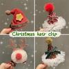 Christmas New Year Hair Clips Cartoon Deer Ear Headbands Hairpin Xmas Decor Gifts Navidad Festival Photo Props Hair Accessories