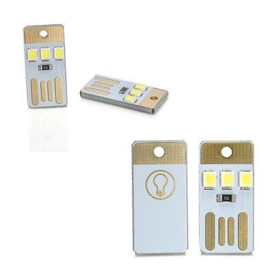 2 buc. Mini lampă USB portabilă, alb strălucitor, cu lumină de noapte, pentru citire pe laptop