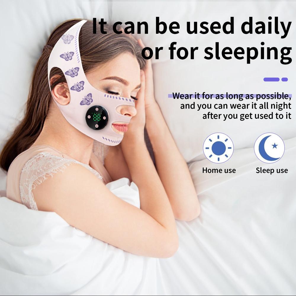 EMS V-Shape Face Lifting Massager Face Slimming Lift Skin Tightening Anti Wrinkle Reduce Double Chin Cheek Lift Up Belt Faces Beauty Devices