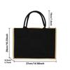 Burlap Shopping Bags Vintage Jute Imitation Sacks Linen Bag Beach Laminated Bag Teacher Series Reusable Grocery Storage Pounch