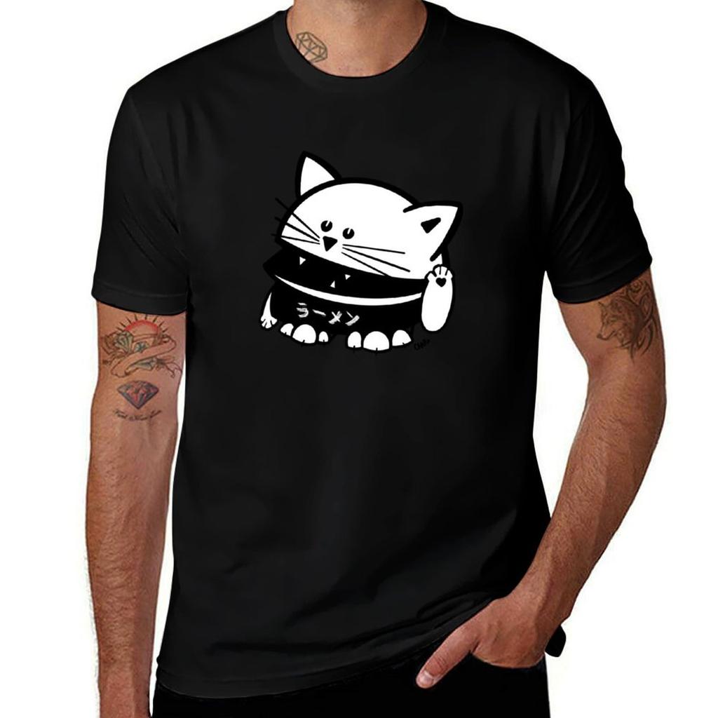 Unisexekineko Tshirt Breathable Basic Cotton Tshirt
