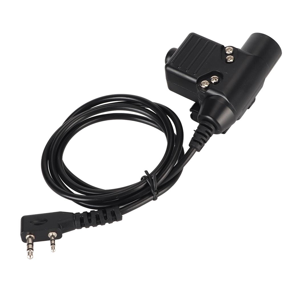 Radio Walkie Talkie Adapter Cable 90cm U94 PTT Push To Talk Headset Cable Plug Connector Cable for