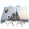 Lighting City Night View Pattern Tablecloth Thicken Cotton Rectangular Round Table Cloth For Wedding Picnic Party