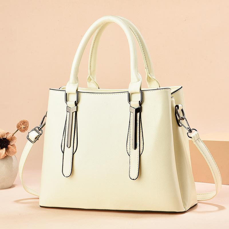 Large Capacity Sense Fashion Trend Women's Shoulder Bag Atmospheric Simple Contrasting Color Handbag Bag