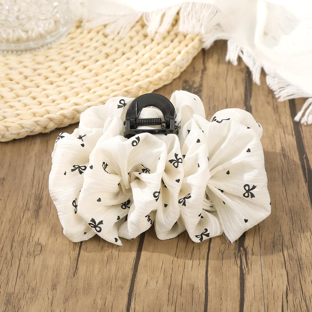 AWAYTR Elegant Butterfly Chiffon Hair Claws Fabric Fabric Hair Clips Crab For Girl Gift Hair Accessories Valentine Headwear