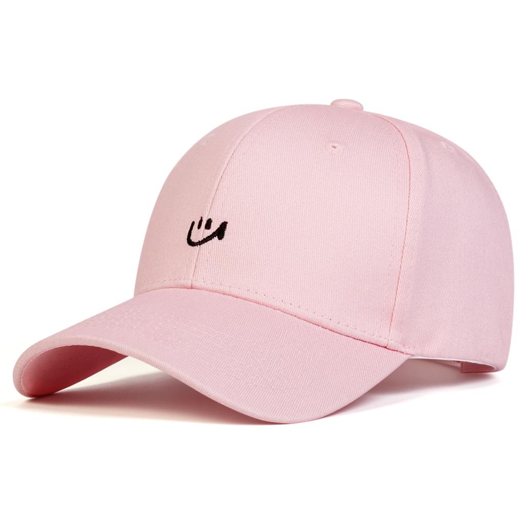1Piece Unisex Smiling Face Embroidered Stitching Baseball Cap Outdoor Adjustable Sunscreen Leisure Hat Spring Autumn Travel Vacation