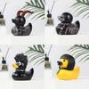 Dark Gothic Duck Sculpture - Satanic Resin Art Statue for Punk Home Decor, Witch Altar & Halloween Decoration
