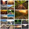 Railway Train Travel Background Cloth Studio Backdrop for Events,Party Banner,Home Decor,Weddings,Photo Booths