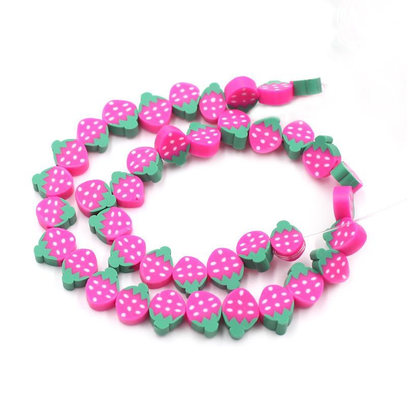 Soft Pottery Beads Beaded Handmade Materials Diy Jewelry Accessories Mobile Phone Chain Bead Separation Mixed Color Soft Pottery Loose Beads