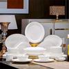 Simple White Ceramic Dinnerware Set