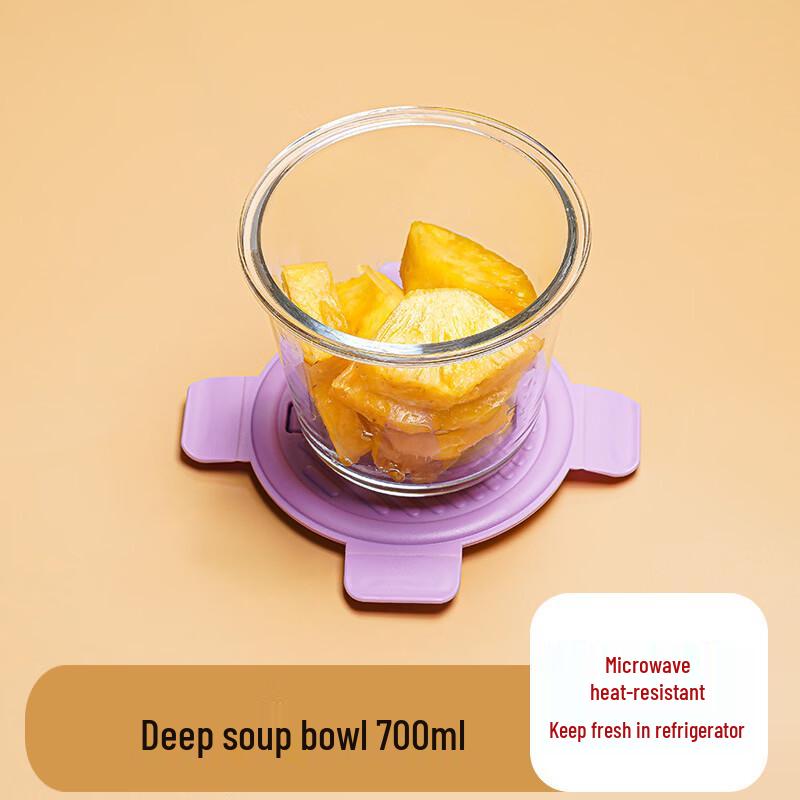 Borosilicate Glass Microwave Soup Bowl Set