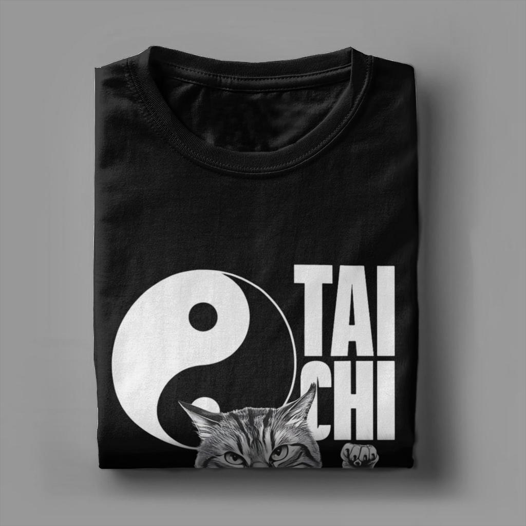 Maglietta Unisex Tai Chi Awesome Tees Manica Corta Girocollo T-shirt 100% Cotone Nuovi Arrivi Abbigliamento
