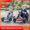 Katlanabilir Elektrikli Çocuk Go-Kartı: 3-8 Yaş Uzaktan Kumandalı Binilebilir Araba