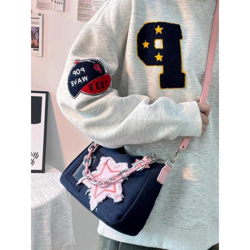 Denim Women Underarm Shopper Totes Large Capacity Designer Hobo Shoulder Bag Luxury Women's Handbags Small Crossbody Bags Purse