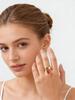 Modischer Frucht-Erdbeer-Anhänger Offener Ring für Damen Edelstahl 6mm Breit Grober Ring Schicker Kreativer Finger Schmuck Geschenke