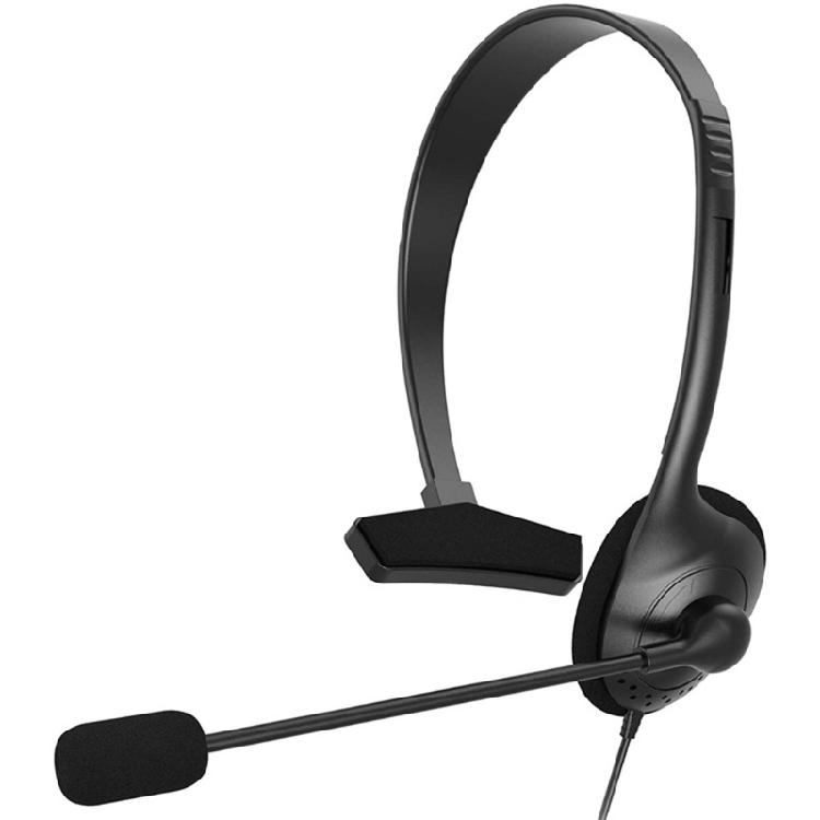Phone Headset with Noise Canceling Mic & Mute Switch for Customer Service Office