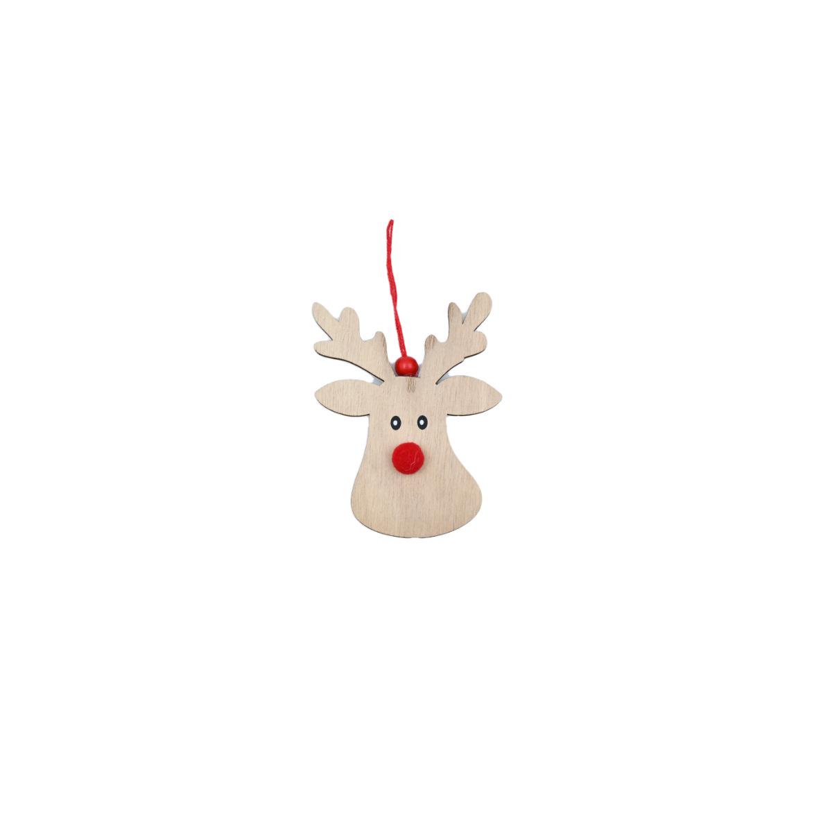 Festive Reindeer & Tree Ornament Set for Christmas Decor