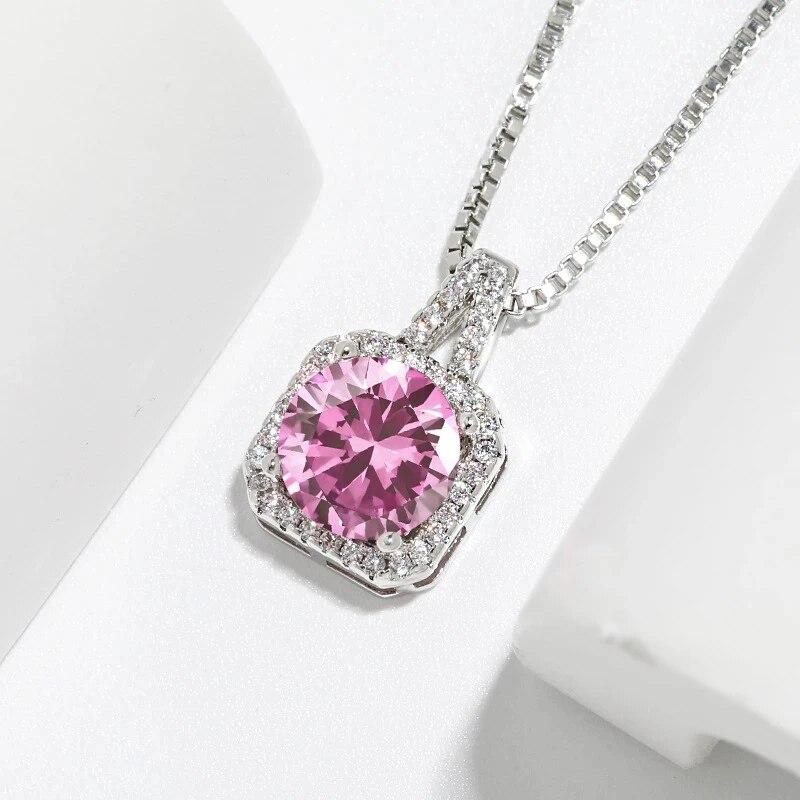 1 Pcs Luxury Cool Wind Silver Plated Copper Pendant With Stainless Steel Chain Combination Of Collarbone Necklace