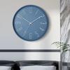 Custom Silent Wood Grain Quartz Wall Clock for Living Room
