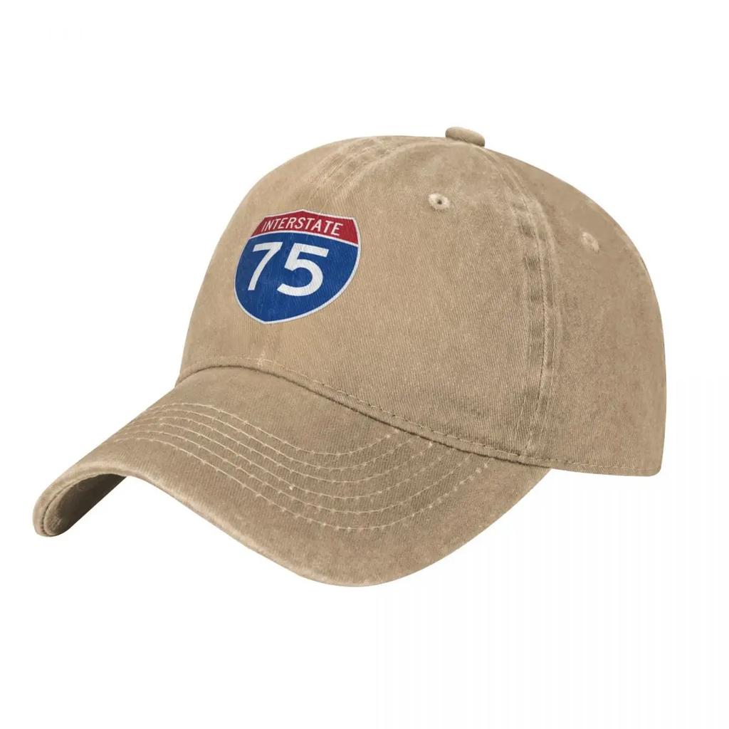 Interstate Sign Baseball Cap Cotton Hats Cowboy Caps Unisex
