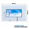 Finestra PVC Antracite 60X40 Destra, Nuova 600X400 Mm Vasistas-Apertura a Ribalta Bi-Vetro