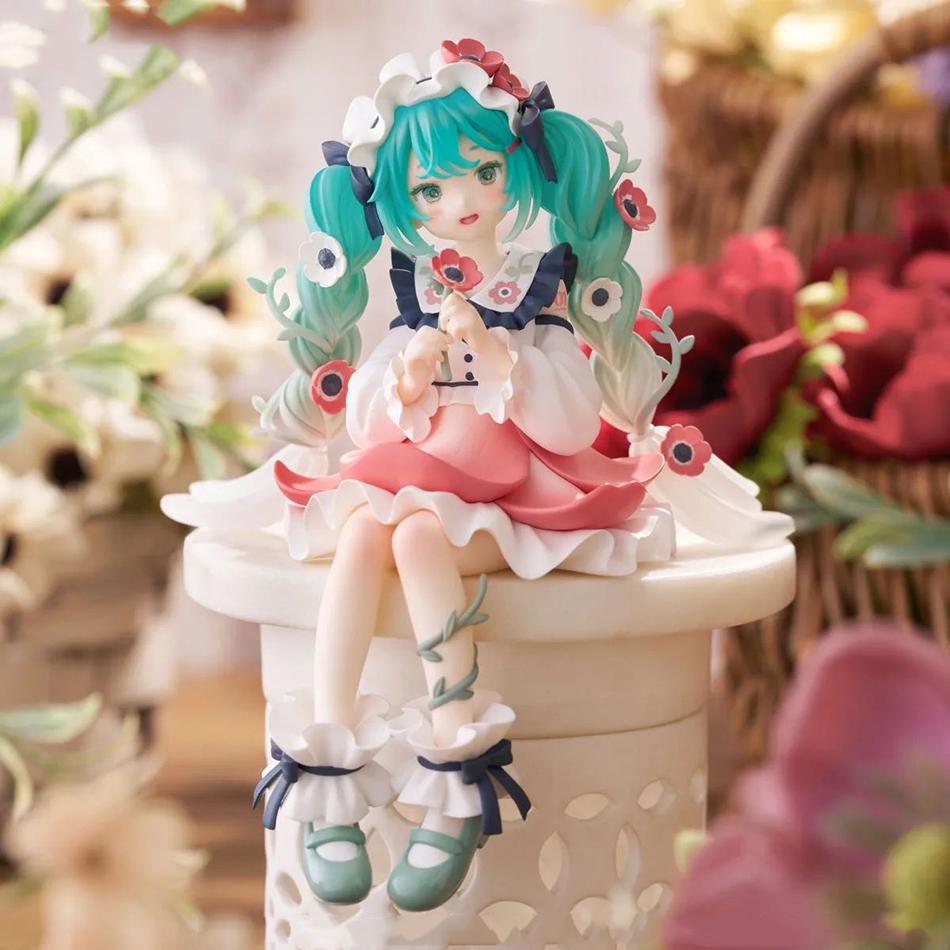Hatsune Miku Anime Figure Toys Flower Fairy Collection Series MIKU Cute Cartoon PVC Action Figurine Model Doll Kid Birthday Gift