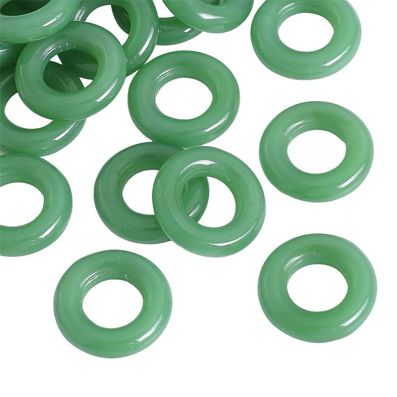 

5шт хрустальное стекло кольцо для изготовления ювелирных изделий DIY браслет ожерелье 20x10mm глубокий/зелёный