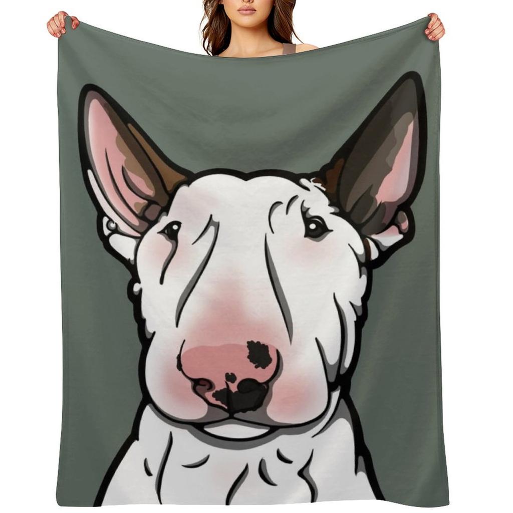 Manta de Lançar Bull Terrier Inglês Snoop-y Flanela Para Bebê anime Mantas de Flanela