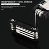 12 In 1 Bicycle Repair Tool Chain Splitter Cutter Hex Spoke Wrench Tyre Lever Portable Bike Wrench Screwdriver Repair Multitool