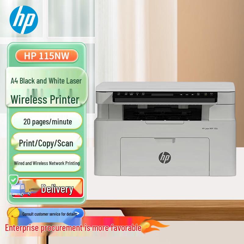 HP LaserJet 115nw Wireless Multifunction Printer CN plug (adapter included)