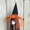 Halloween Children's Costume Pumpkin Witch Costume Witch Dress Cloak Shawl Star Dress Girls Show Costume