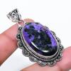 Natural Russian Charoite 925 Sterling Silver Jewelry Pendant 2.17" AP-14433