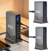 Multiple Port USB C Charger Station 140W PD3.1 Fast Charging Hub With Intelligent Power Allocation For Office Gaming Setup