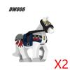 Medieval Accessories Building Blocks Soldiers Weapons Military Flags Mount War Horses Orc Mount Flags Wolf Bricks Kids Toys Gift