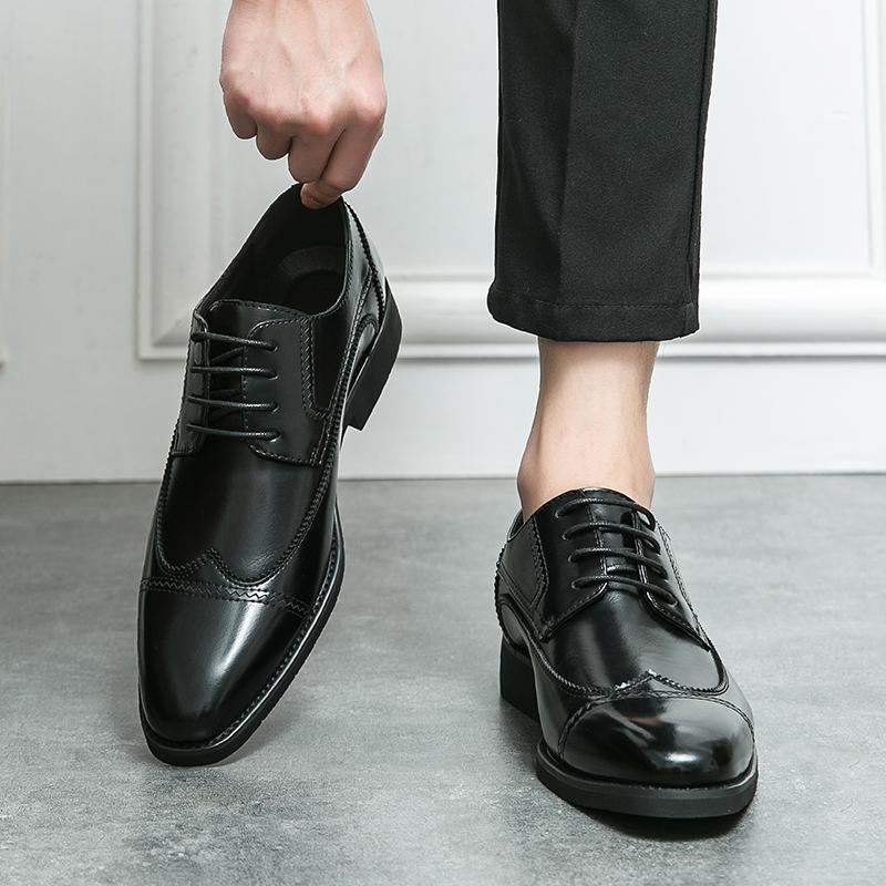 MódaBílá Špičatá špička Kožené Pánské Ležérní Boty Šněrovací Luxusní Značka Pánské Mokasíny Mokasíny Prodyšné Mokasíny Řidičské Boty pro muže