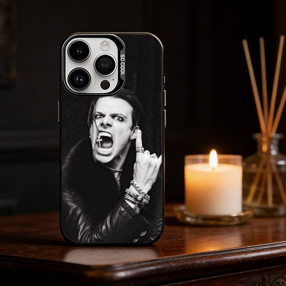 R-Rock Y-Yungblud Phone Case For iPhone 17,16,15,14,13,12,11,Pro Max,Plus Candy Silver Cover