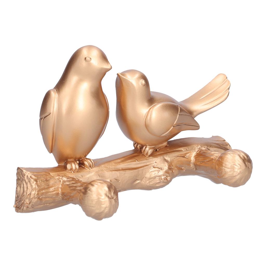 Coat Hook Resin Bird Key Hanger Wall Mounted Hat Towel Bag Hanger for Home Living Room KitchenGold