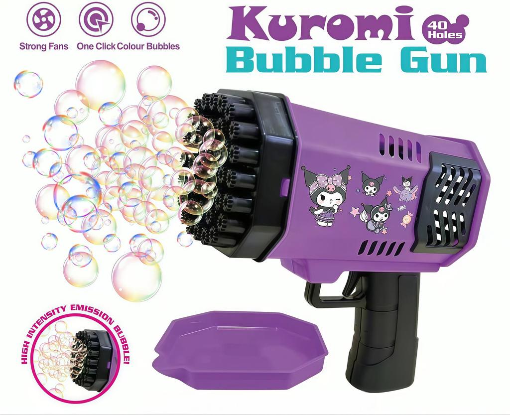 Popular Kid's 32-Hole Electric Bubble Gun - Automatic Handheld Toy for Bubbles