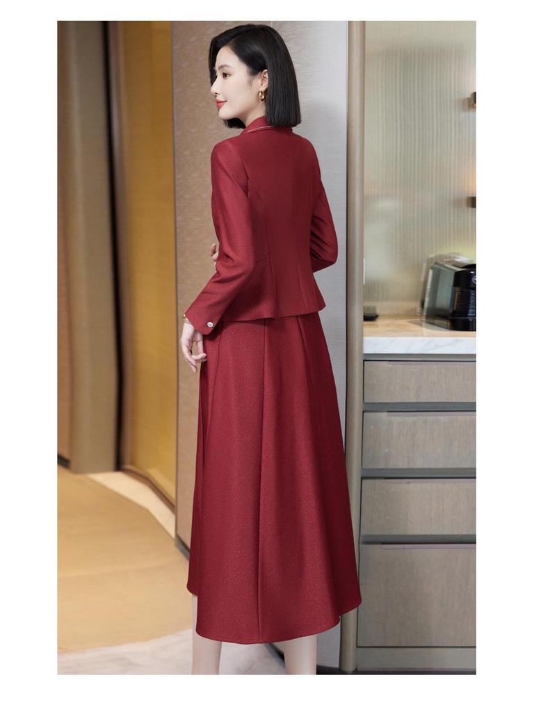 Women's White Slimming Suit Jacket – Spring/Autumn 2025: High-End, Formal, Professional Socialite Style