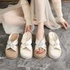 Heeled Shoes, Loafers, Women's New Trendy Slip-on Open-toe Flip-flops