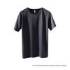 Men's Summer Ice Silk Mesh Quick Dry Short Sleeve T-Shirt - Breathable, Loose Fit, Plus Size Casual Sportswear