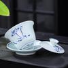 Qinghua Porcelain Gaiwan Tea Bowl with Lid