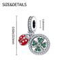 Charms Copper Four-Leaf Clover Ladybug Charms Fit Original Charms Bracelets Necklace Beads Diy Jewerlry Accessories