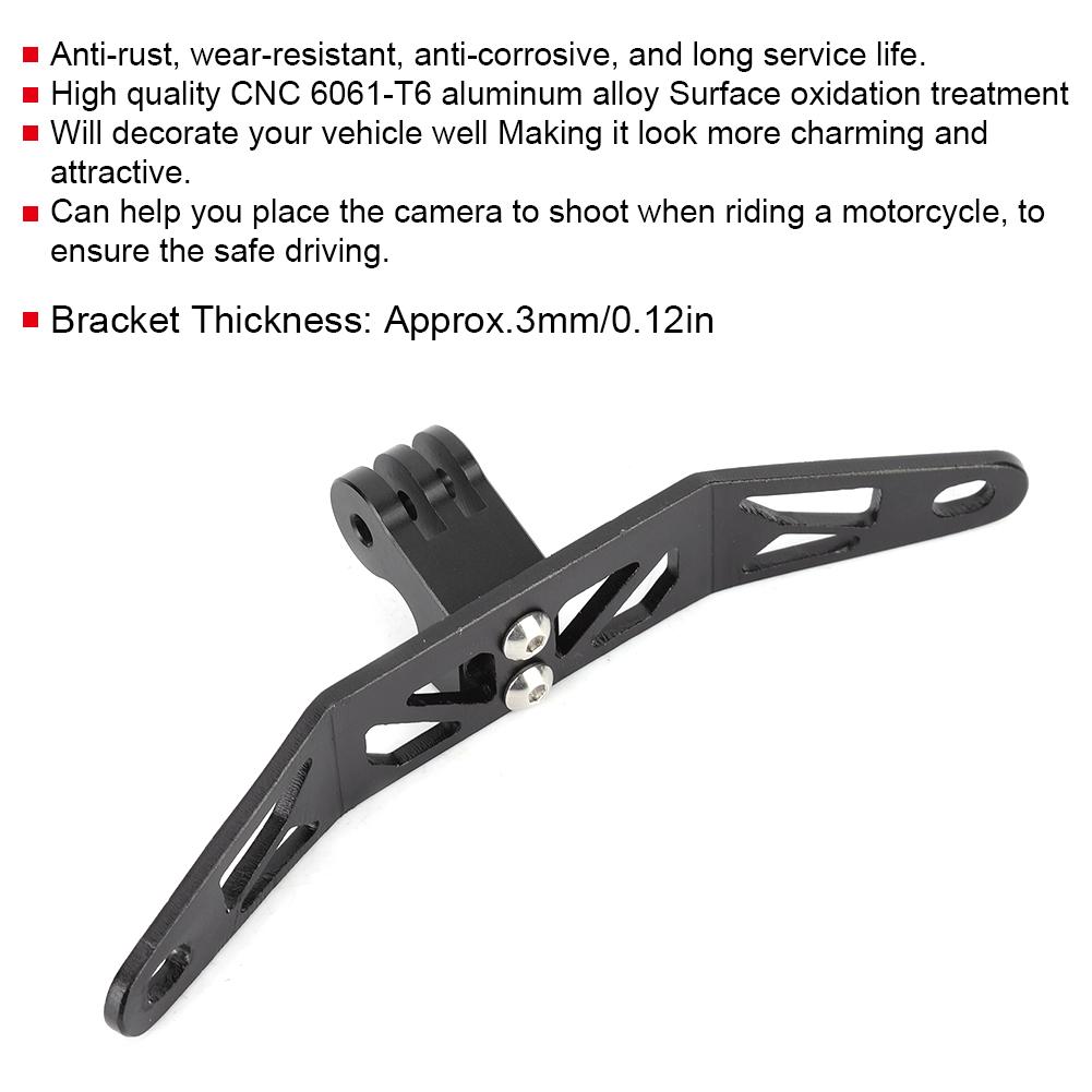 Aluminum VCR Stand Bracket Front Camera Mount Fits for G310GS 18 19 Matte Black