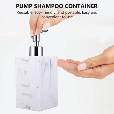 1Set Touch Style Soap Dispenser Resin Hand Wash Bottle Leak Proof Pump Container for Kitchen Bathroom Travel