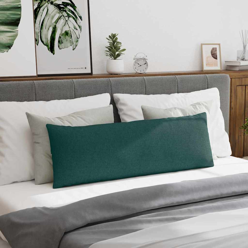 Sofa Cushions 2 Pcs Dark Green 120 X 40 Cm Fabric