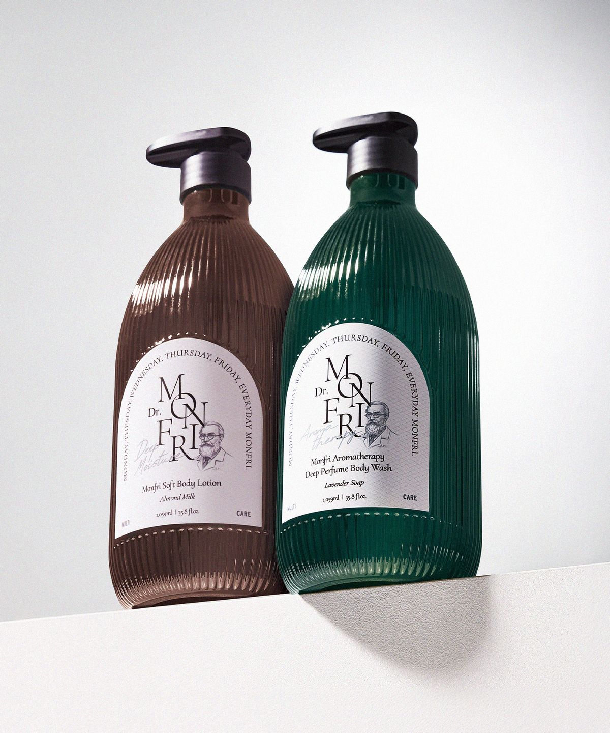[Body Wash + Lotion Set] Aroma Body Wash 1059ml + Monfree High-Moisture Body Lotion 1059ml