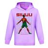 Modischer Kapuzenpullover mit Aufdruck und langen Ärmeln für Jungen und Mädchen
